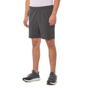 ⭐Eddie Bauer Mens Active Outdoor Training Shorts Sz L Woven Gray Sport Summer